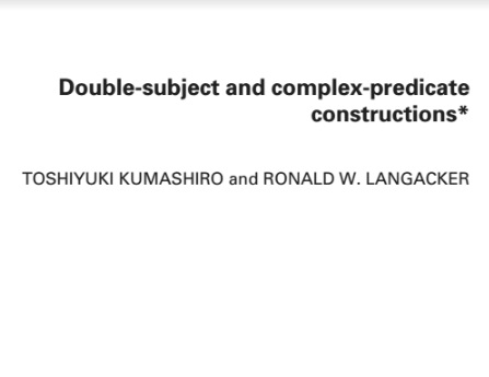 Cognitive Linguistics An Interdisciplinary Journal of Cognitive Science 2003 Vol 14 Cognitive Linguistics An Interdisciplinary Journal of Cognitive Science 2003 Vol 14