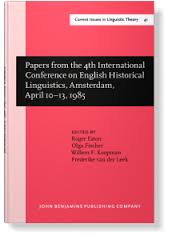 Papers from the 4th International Conference on English Historical Linguistics (Series IV Current Issues in Linguistic Theory 41)