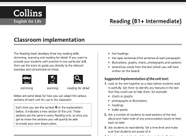 COLLINS English for Life Reading B1 Plus Intermediate Resources for Teachers COLLINS English for Life Reading B1 Plus Intermediate Resources for Teachers
