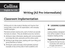 COLLINS English for Life Writing A2 Pre-Intermediate Resources for Teachers COLLINS English for Life Writing A2 Pre-Intermediate Resources for Teachers