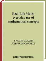Real-Life Math Everyday Use of Mathematical Concepts Real-Life Math Everyday Use of Mathematical Concepts
