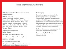 Business Opportunities Evaluation Tests