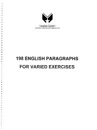 198 English Paragraphs - Vaughan Systems FOR VARIED EXERCISES (Ebook-Audio)