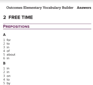 Outcomes Elementary 2nd Edition Vocabulary Builder Answer Key Outcomes Elementary 2nd Edition Vocabulary Builder Answer Key