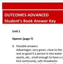 Outcomes Advanced 2nd Edition Students Book Answer Key Outcomes Advanced 2nd Edition Students Book Answer Key