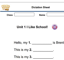 Hang Out Starter Worksheet with Keys Hang Out Starter Worksheet with Keys