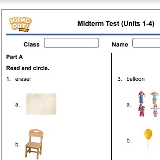 Hang Out Starter Midterm Test with Keys Hang Out Starter Midterm Test with Keys