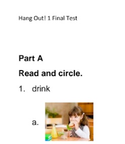 Hang Out 1 Final Test Hang Out 1 Final Test