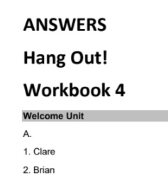 Hang Out 4 Workbook Answer Key Hang Out 4 Workbook Answer Key