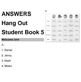 Hang Out 5 Students Book Answer Keys Hang Out 5 Students Book Answer Keys