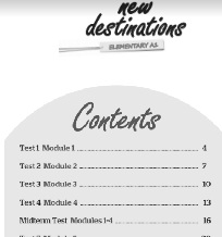 New Destinations Elementary A1 Tests New Destinations Elementary A1 Tests
