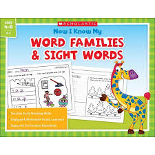 Now I Know My Word Families and Sight Words