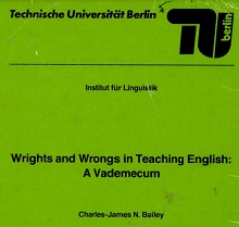 Wrights and Wrongs in Teaching English A Vademecum - Berlin 1983 Wrights and Wrongs in Teaching English A Vademecum - Berlin 1983