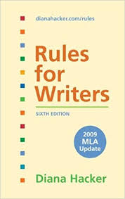Rules for Writers 6th Edition 2009 MLA Update by Diana Hacker Rules for Writers 6th Edition 2009 MLA Update by Diana Hacker