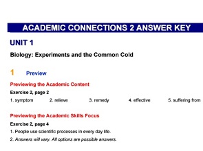 Academic Connections 2 Answer Keys Academic Connections 2 Answer Keys