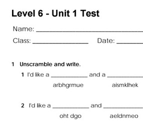 English Land 6 Additional Unit Tests English Land 6 Additional Unit Tests