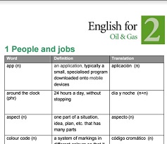 English for Oil and Gas 2 - Vocational English Multilingual Glossaries English for Oil and Gas 2 - Vocational English Multilingual Glossaries
