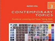Contemporary Topics 3 Academic Listening and Note-Taking Skills 3rd Edition Audio CDs