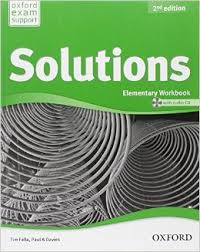 Oxford Solutions 2nd Edition Elementary Workbook With Key Oxford Solutions 2nd Edition Elementary Workbook With Key