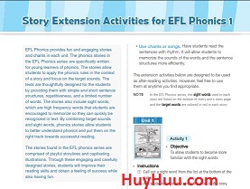 EFL Phonics 3rd Edition Level 1 Story Extension Activities EFL Phonics 3rd Edition Level 1 Story Extension Activities