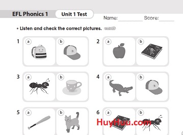 EFL Phonics 3rd Edition Level 1 Unit Tests (Ebook-Audio) EFL Phonics 3rd Edition Level 1 Unit Tests (Ebook-Audio)