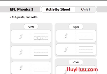 EFL Phonics 3rd Edition Level 3 Activity Sheets EFL Phonics 3rd Edition Level 3 Activity Sheets