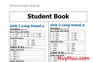 EFL Phonics 3rd Edition Level 3 Answer Key EFL Phonics 3rd Edition Level 3 Answer Key
