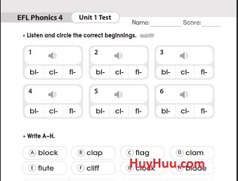 EFL Phonics 3rd Edition Level 4 Unit Tests (Ebook-Audio) EFL Phonics 3rd Edition Level 4 Unit Tests (Ebook-Audio)