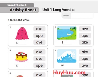 Speed Phonics 2 Activity Sheets Speed Phonics 2 Activity Sheets