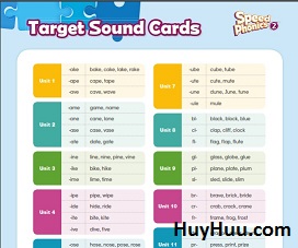 Speed Phonics 2 Target Sound Cards Speed Phonics 2 Target Sound Cards