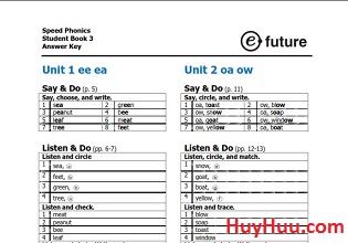 Speed Phonics 3 Answer Key Speed Phonics 3 Answer Key
