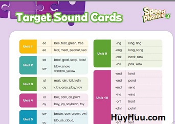 Speed Phonics 3 Target Sound Cards Speed Phonics 3 Target Sound Cards