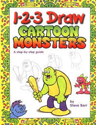 1-2-3 Draw Cartoon Monsters 1-2-3 Draw Cartoon Monsters