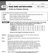 California Mathematics (Concepts Skills Problem Solving) Grade 7 Study Guide and Intervention Workbook