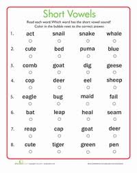 Phonics Show 2 Short Vowels Tests Phonics Show 2 Short Vowels Tests
