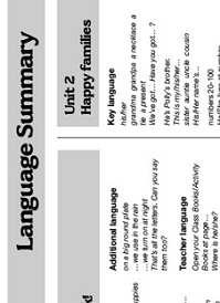 OXFORD Happy Street 2 Language Summary OXFORD Happy Street 2 Language Summary