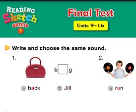 Reading Sketch Starter 1 Tests Reading Sketch Starter 1 Tests