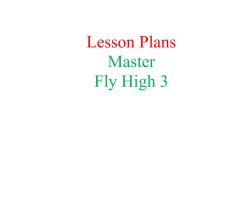 Fly High 3 Lesson Plans Master