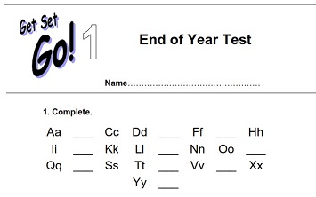 Get Set Go 1 End of Year Test